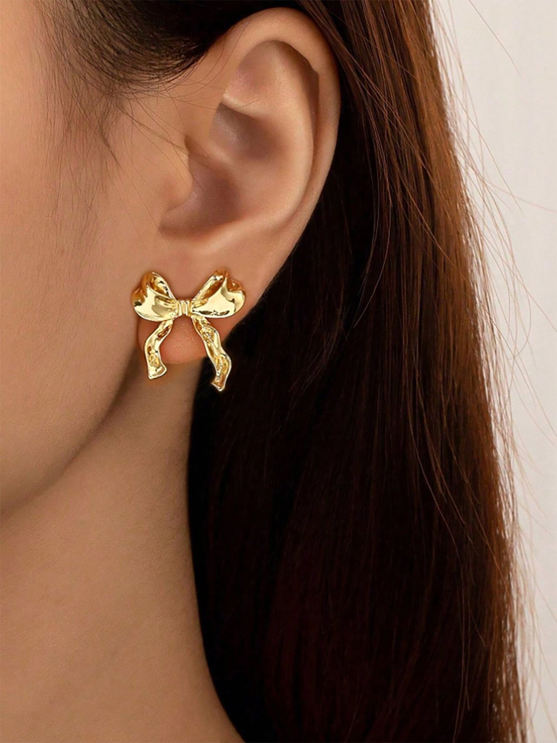 Elegant Western style Ribbon Bow Earrings